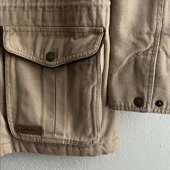 NWOT Cabela's Khaki Men's Military Field / Canvas / Chore Jacket  in Size L - Picture 4 of 15